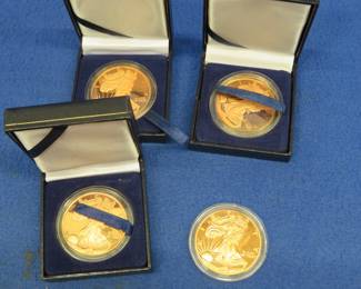 Lot 183. Four one-oz. copper Walking Liberty Rounds