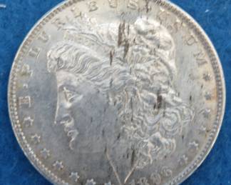 Lot 290. 1896 P Morgan Silver Dollar
