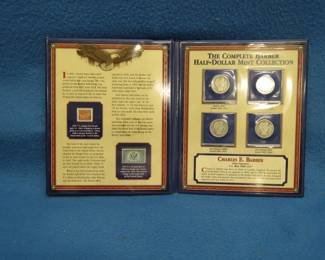 Lot 112. Four Barber Head Half Dollars, 1912 D, 1907 P, 1909 S, and 1908 O in a PCS album