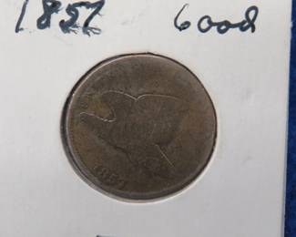 Lot 278. 1857 Flying Eagle Penny