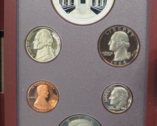 Lot 258. 1984 Olympic Prestige Set including the 1984 Olympic 90% Silver Proof Dollar