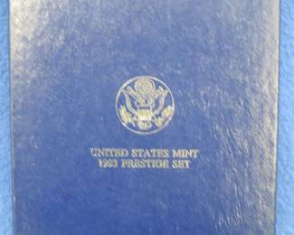 Lot 259. 1993 Bill of Rights Prestige Set including the 90% Silver Commemorative Dollar and Half Dollar Coins