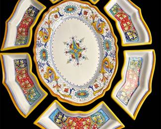 Deruta Italy Antipasti Set