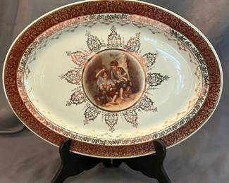 Atlas China Warranted 22 Karat Gold Display Plate