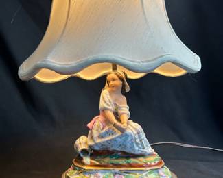 Adorable Coquette Dutch Girl Lamp