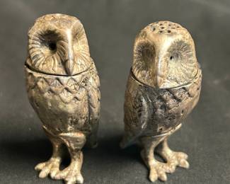 Sterling Silver Owl Shakers