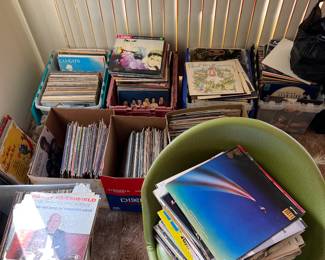 Record Album Collection of a former Radio Disc Jockey from Chicago.