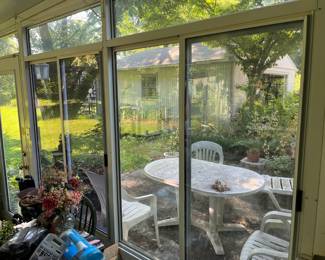 Sunroom and patio