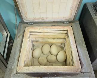 Ceramic kiln. There are 3 of them 