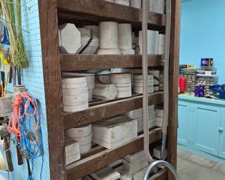 Hundreds of ceramic pottery molds 