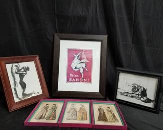 Lot # : 549 - Group of framed art, prints etc. Box lot
