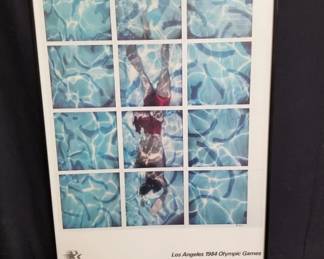 Lot # : 155 - Los Angeles 1984 Olympic Games framed poster
