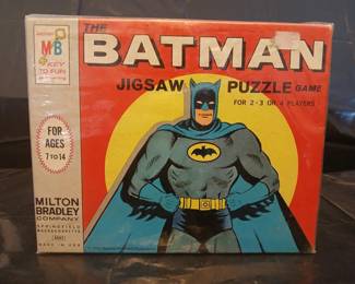 Lot # : 33j - Vintage 1966 Milton Bradley Batman jigsaw
