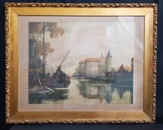 Lot # : 102 - Vintage pencil-signed lithograph, Dutch
