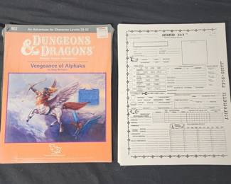 Lot # : 316 - Vintage Dungeons & Dragons Vengeance Alphaks
