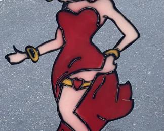 Lot # : 360v - Betty Boop metal art
