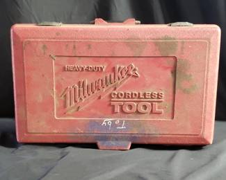 Lot # : 80 - Milwaukee 3/8" driver/drill with case and battery
