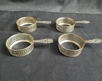 Lot # : 144 - Sterling silver ramekin holders

