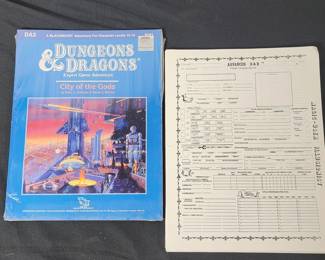 Lot # : 313 - Vintage Dungeons & Dragons city of Gods 1987
