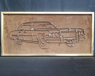 Lot # : 158 - Framed copper wire art
