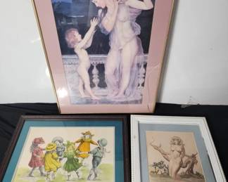 Lot # : 303 - Vintage art bundle of prints various sizes
