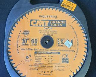 Lot # : 405z - CMT 205.060.10 cut off ATB 10" 60 tooth saw blade
