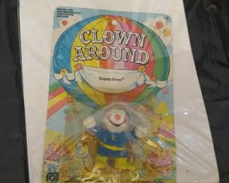 Lot # : 49j - Vintage 1981 Clown Around Super Clown figure
