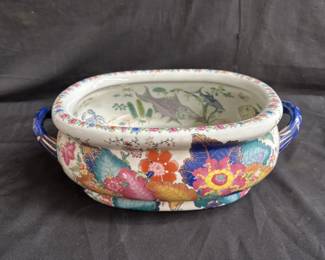 Lot # : 148 - Vintage Asian fish bowl 6"h x 18"l x 12"w

