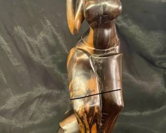 Lot # : 209v - Abstract wood female figure
