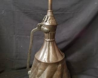 Lot # : 101 - Vintage Middle Eastern copper pitcher
