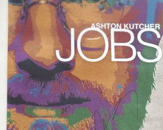Lot # : 535m - Ashton Kutcher autographed "Jobs" movie poster
