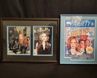 Lot # : 116 - Pair of framed Buffy the Vampire Slayer prints
