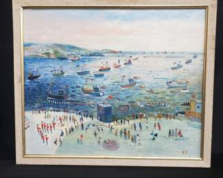 Lot # : 46 - Oil painting on board
