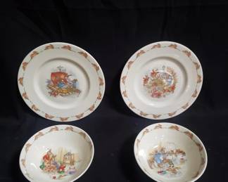 Lot # : 312 - Royal Doulton Bunnykins 4pc tableware
