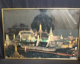 Lot # : 156 - Framed poster of the Temple of the Emerald
