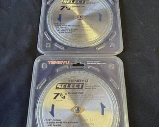 Lot # : 408z - 2 Tenryu 7 1/4" metal steel studs cutting saws
