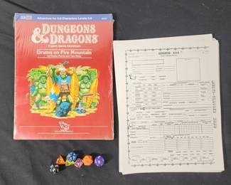 Lot # : 308 - Vintage Dungeons & Dragons drums Fire Mountain
