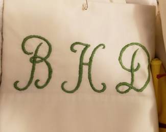 Embroidered pillow cases