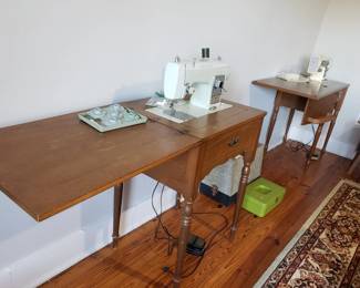 Sears Kenmore Model 1651 sewing machine with cabinet