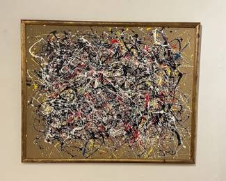 Abstract in manner of Jackson Pollack