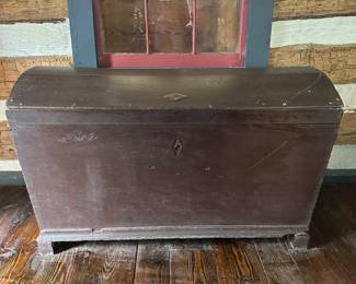 Dome Top Immigrants Trunk in Old Paint