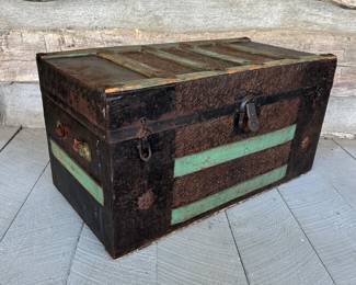 Embossed Tin Trunk