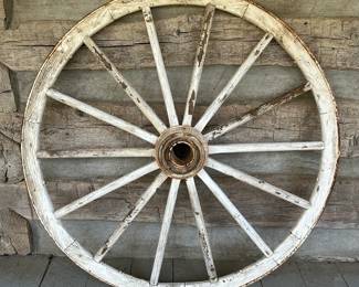 Old Wooden Wagon Wheels