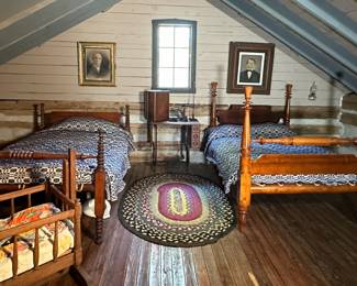 Early Rope Beds, Coverlets, Accessories.