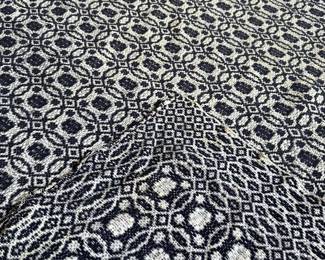 Blue and White Coverlet