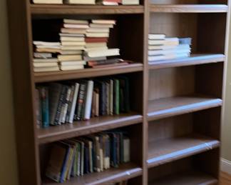 3 identical bookshelves