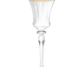 stemware set - 12 Mikasa Jamestown Gold wine glasses (8 are new in the box and 4 are like new but out of the box and stored on a china cabinet).   Current retail price is $40.  