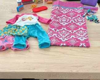 sleepover and movie night American Girl doll or 18 inch doll accessories