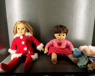 2 Truly Me American Girl dolls and lots of clothing