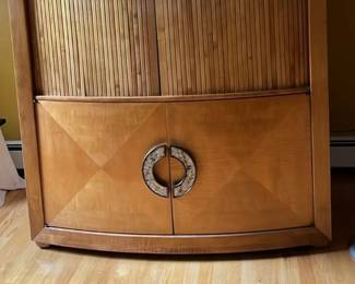 large vintage Henredon wardrobe (or TV stand) in excellent condition (maybe from 1989?).  52 1/2 inches wide, 23 inches deep, 67 3/4 inches tall.